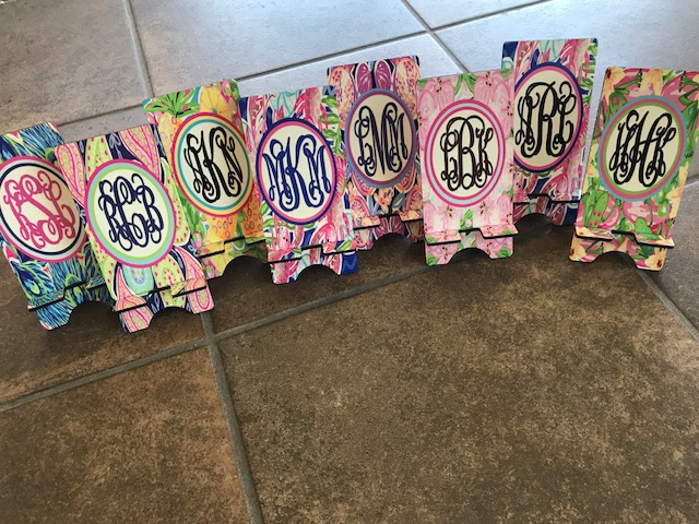 Monogrammed Phone Charging Stand