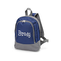 Preschool Backpack- Navy/Grey