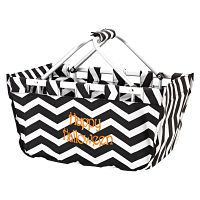 Halloween Market Tote- chevron color optional